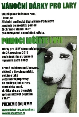 Vánoční dárky pro LARY_ZUŠ M. Podvalové